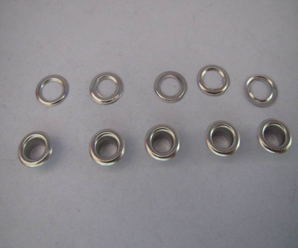 7mm metalen oogjes plating zilver messing oogjes voor kleding oogjes rental prijs 1000 set