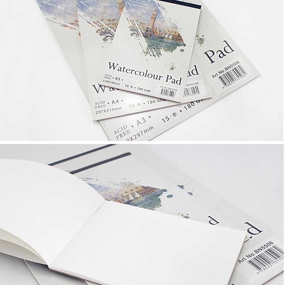 A3 A4 A5 Sketch Book Stationery Watercolor Paper Sketchpad For Painting Drawing Diary Notebook Art Supplies