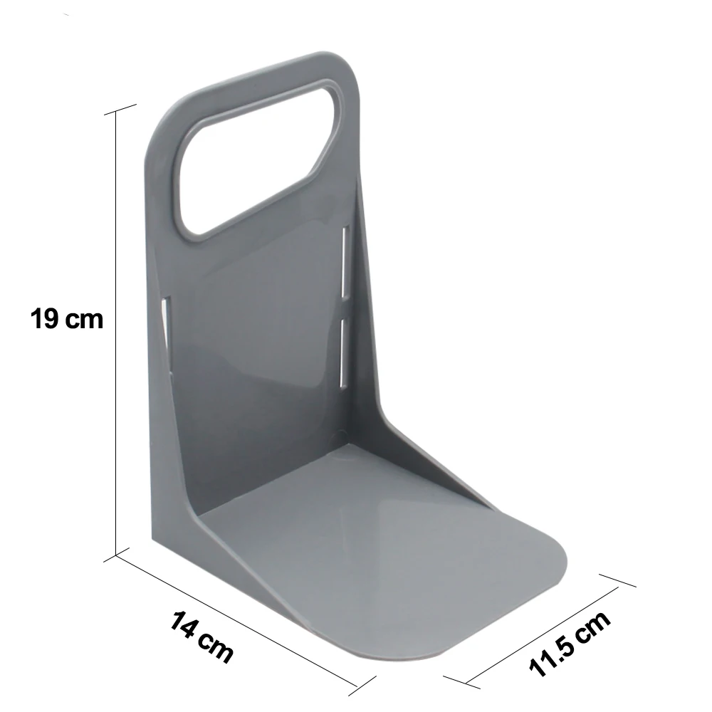 Soporte fijo multifuncional para maletero de coche, soporte de almacenamiento para valla, caja de equipaje trasera para coche, herramienta fija para organizar a prueba de sacudidas: Gris