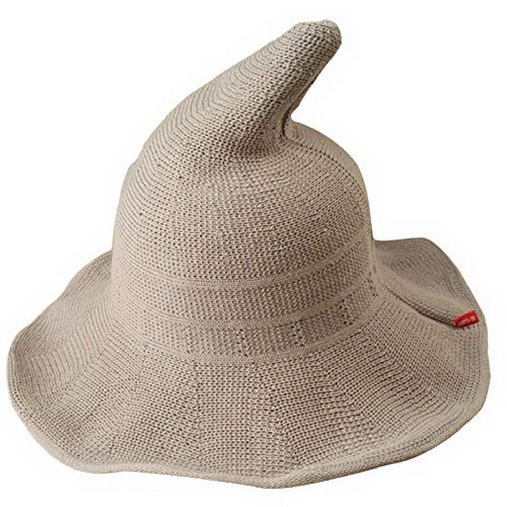 Womens Witch Hat Knitted Cap Halloween Party Masquerade Cosplay Costume -MX8