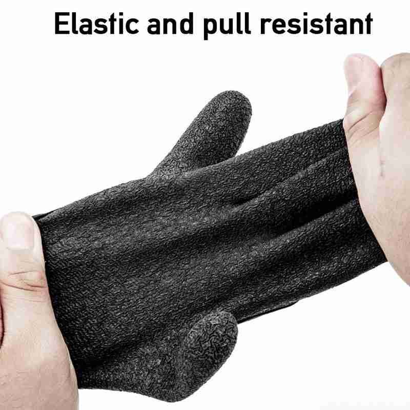 Luvas de látex antiderrapante de pesca anti-facada, antiderrapante e impermeável lu yafei masculino especial espessado luvas de pesca à prova dcatágua catc