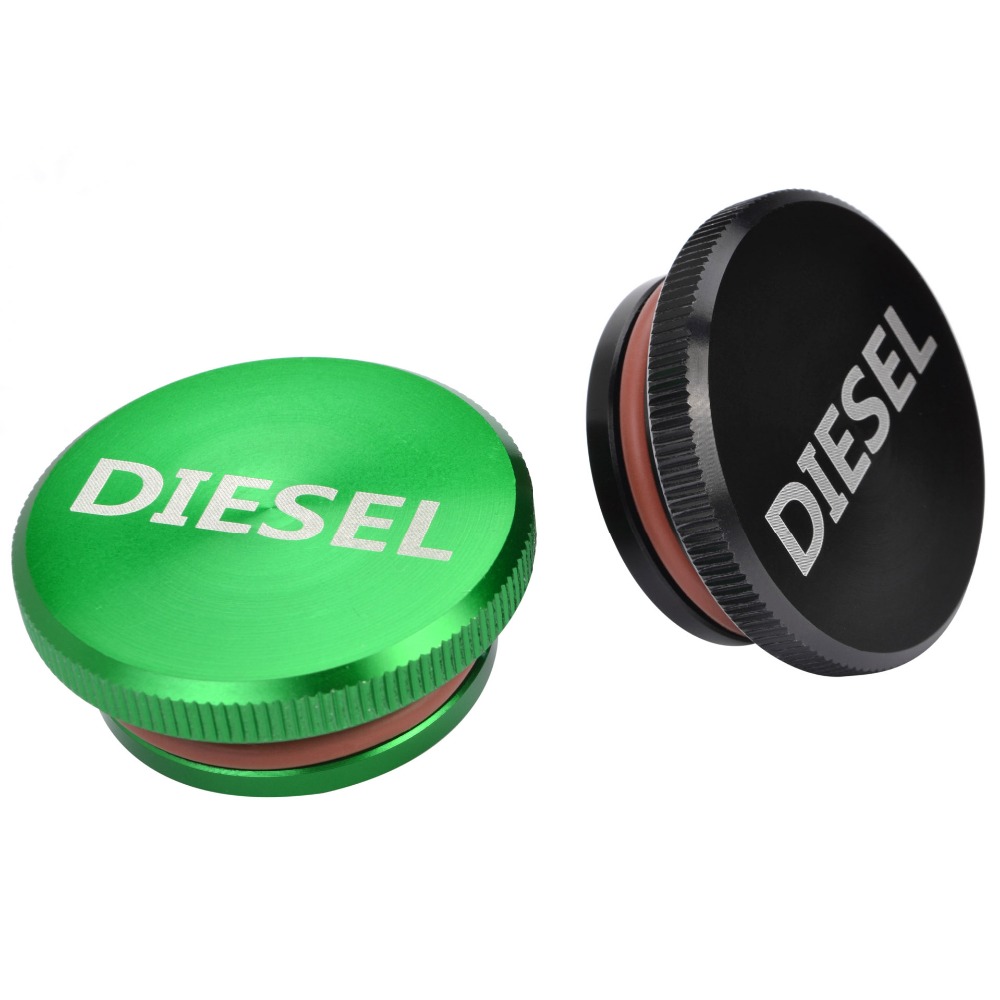 SPEEDWOW Diesel Fuel Cap Magnetic Ram Billet Aluminum Fuel Truck Permanent Cap for Dodge 2 Colors