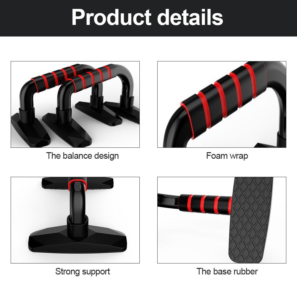 1 par fitness push up bar push-ups stativer stænger i-type håndtag grip bars gym muskel træning pushup bryst bar sportsudstyr