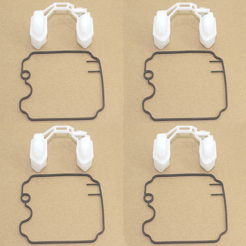 for FZR1000 1989-1995 FZR750R 1990-1992 TRX850 1996-1998 FZR TRX FZR 1000 750 850 R Motorcycle carburetor repair kit float parts: 4pcs Float gasket