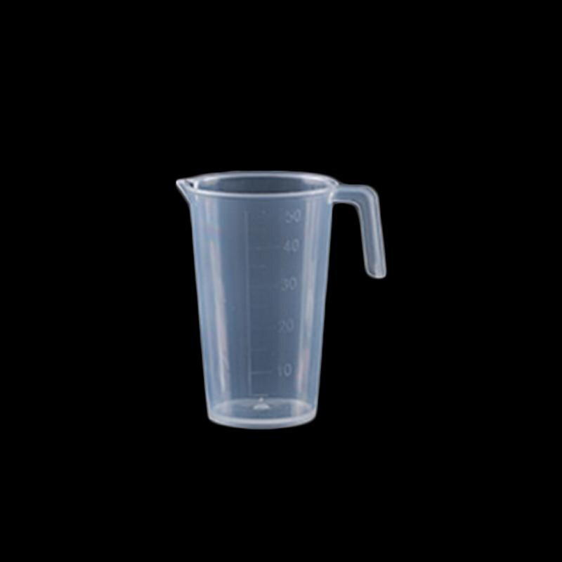 Measure Jug Pour Spout Surface Kitchen Laboratory Measuring Cup Scale Transparent Cooking Tool 20/30/50/300/500/1000ML #1025: 50ml with Handle