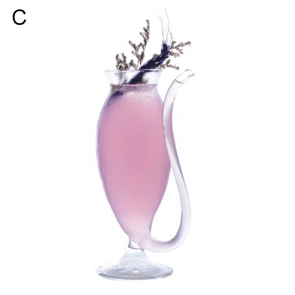 Copa de cristal para beber vino y whisky, tubo para beber leche y zumo, resistente al calor: C