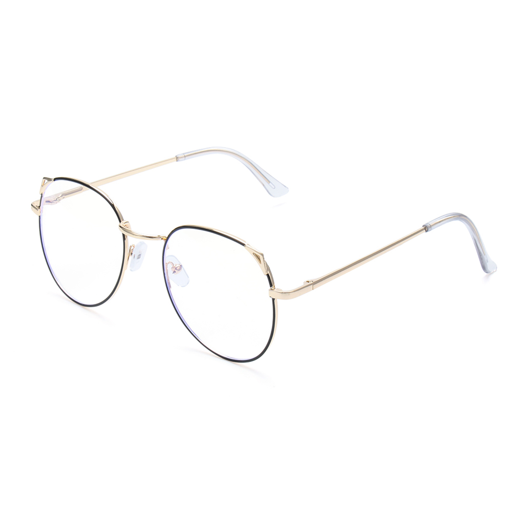 1pc nærsynethed optiske linse briller kvinder trendy metal rammer briller mænd klassiske klare linser vision pleje briller