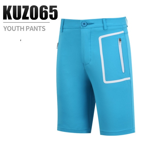 PGM Kinder Golf Shorts Jungen Zipper Beiläufige Bequeme Shorts mit Taschen Junge Taste Forn Kurze Hosen Kleidung D0796: Blau / XXL