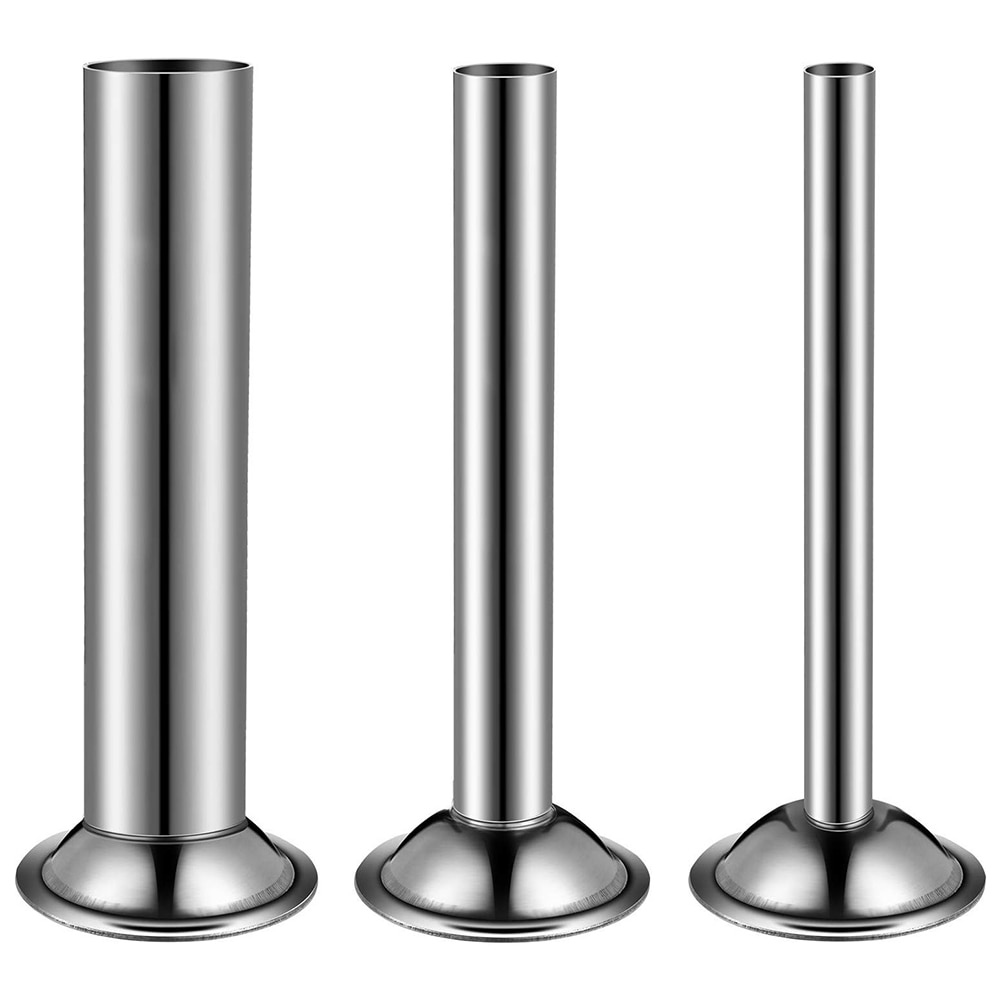 3pcs/set Meat Grinder Sausage Stuffer Filling Tubes Sausage Maker Tubes DIY Sausage Maker stuffer tubes Kitchen Meat Tools: Default Title