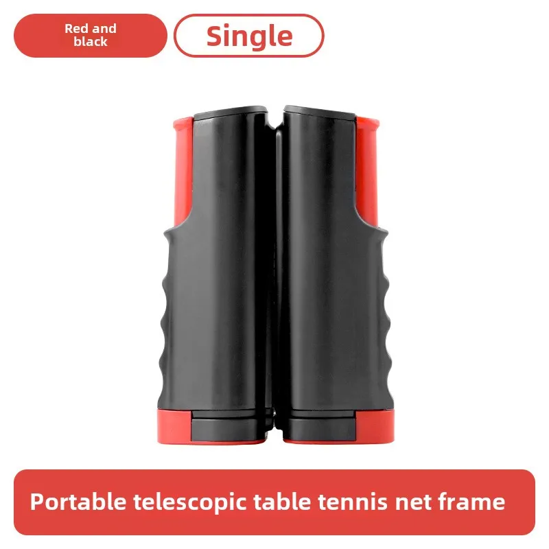 1/4 Stück Klingeln-Pong-Netz, Tischtennisnetz, einziehbares Gestell, Sportzubehör und Ausrügestochen: Weiß