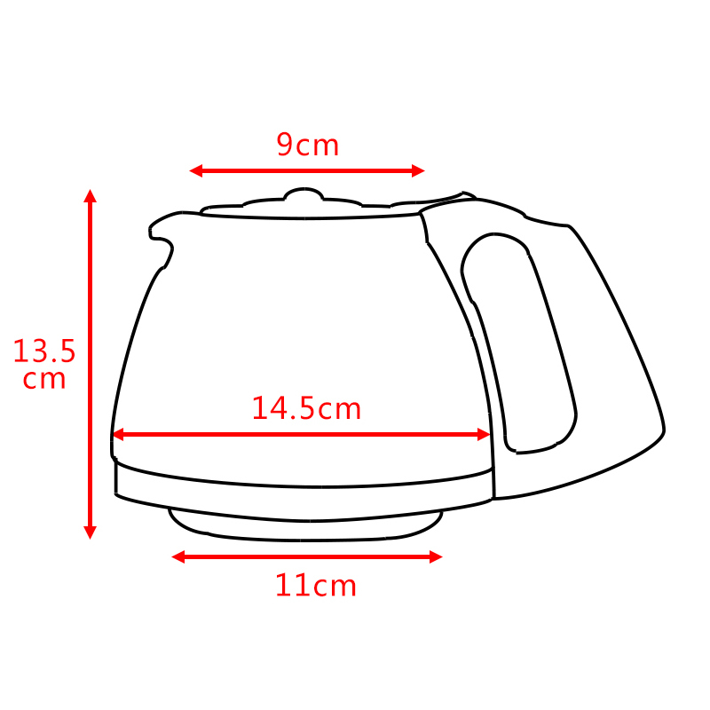 Coffee Maker Glass Jug for BOSCH CM-829 Coffee Maker Spare Parts Accessories