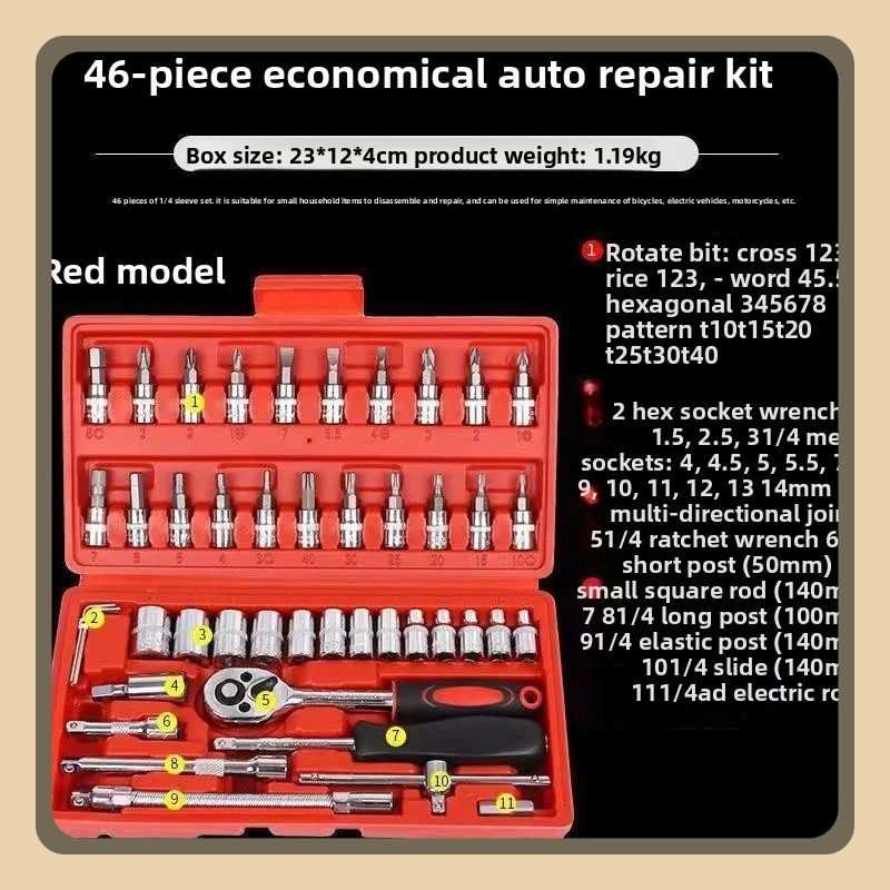 Kit De 48 Clés Dynamométriques à Cliquet – L’outil Complet Pour Tes Réparations Auto - 8