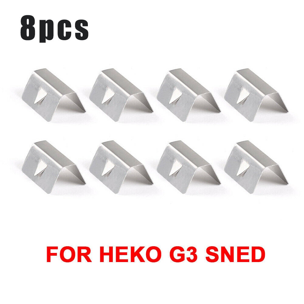 Metall sned clip fixing vindavvisare vindruta 8 st för heko  g3 sned väderavvisare kanal hållbar