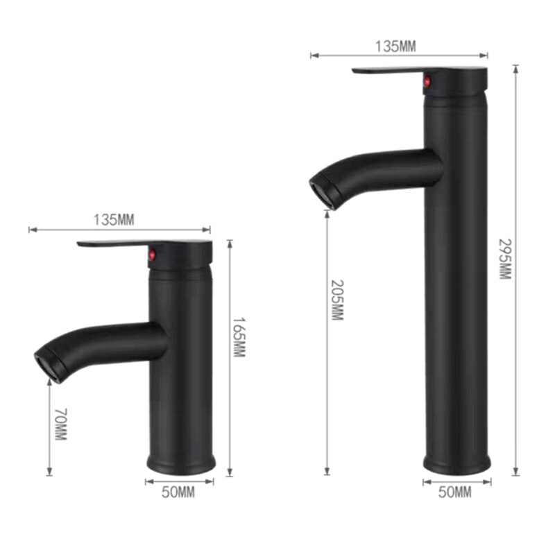 Basin Basin Deck Mounted Sink Cold Water Bathroom Faucet Mixer Taps Stainless Steel Matte Black Lavatory Sink Tap Tools