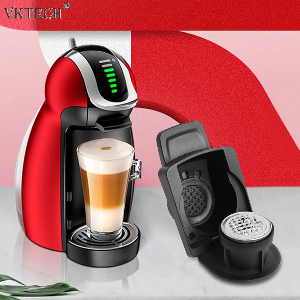 Kaffe kapsel konvertering adapter for nespresso gjenbrukbare kaffemaskin tilbehør kapsler konvertere kompatibel med dolce gusto