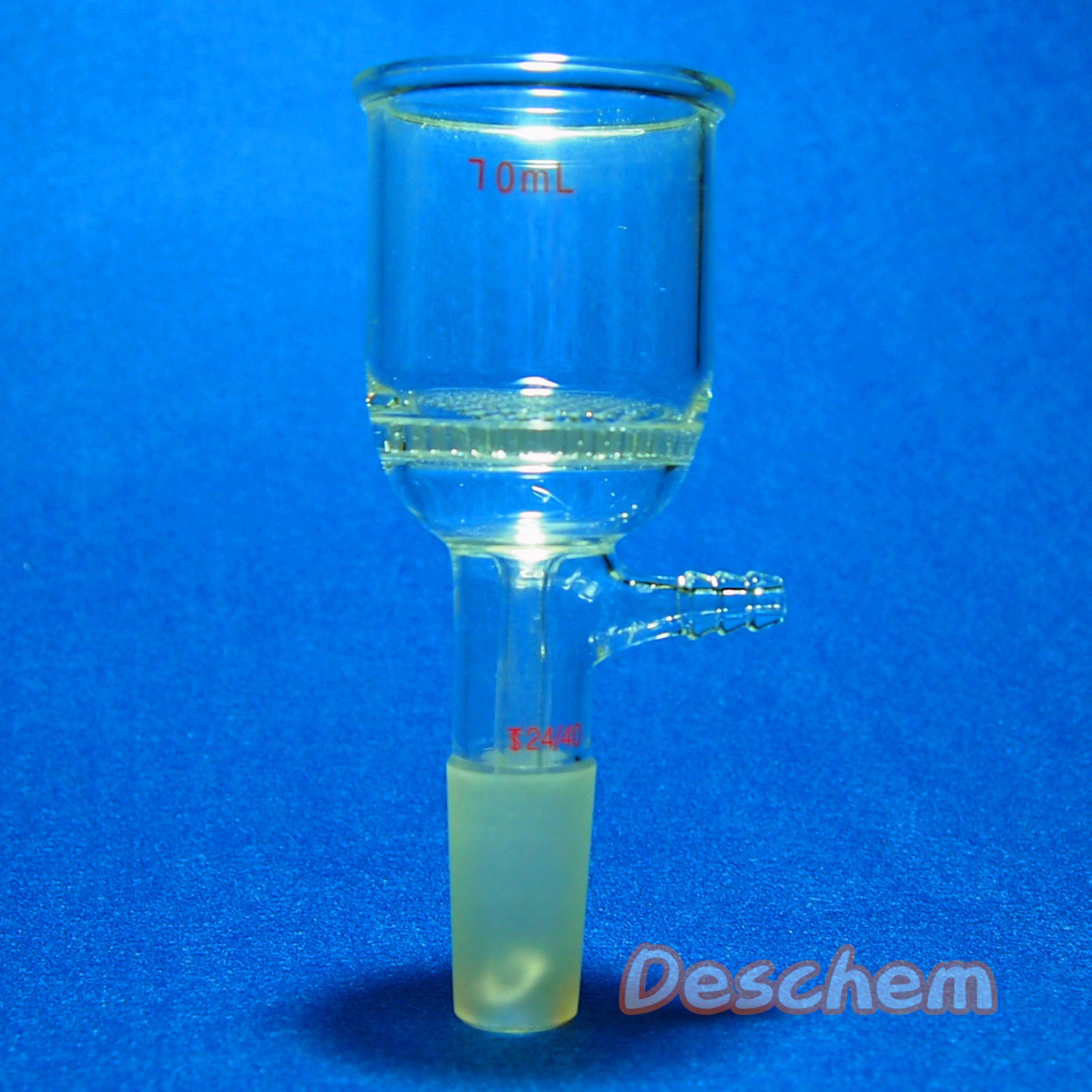 70ml,24/40,Glass Buchner Funnel,W/47mm Pore Plate,Lab Glassware