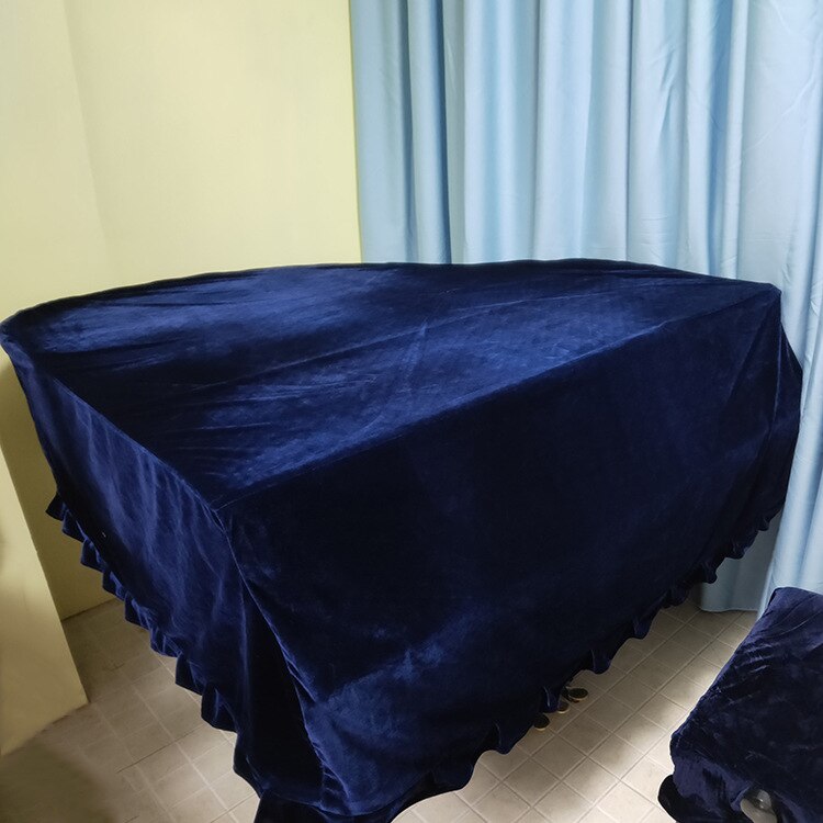 Goldenen Samt Klavier Cover Klavier Abdeckung Grand Klavier Cover Klavier Abdeckung Präzision Bass Pickup Abdeckung Schwarz Tastatur Staub Abdeckung: blue / 170-180