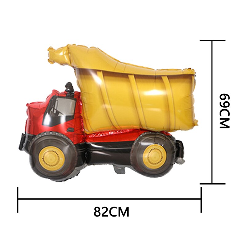 nouvel an enfant dessin animé voiture camion de pompier feuille ballons joyeux anniversaire fête décorations garçon fête bricolage voiture Ballon noël déco