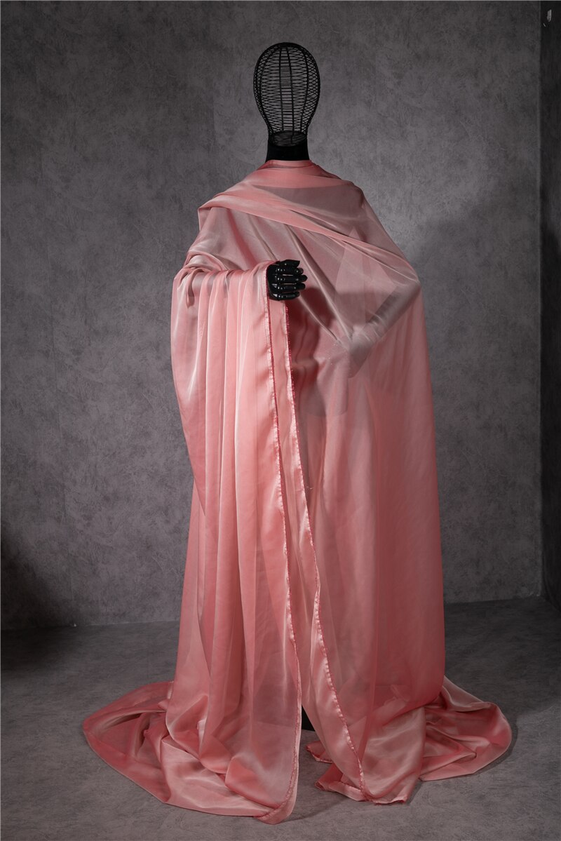 30d chiffon fabric cationic fabric pink gradient mesh fabric light yarn gradient chiffon fabric embroidery yarn fabric