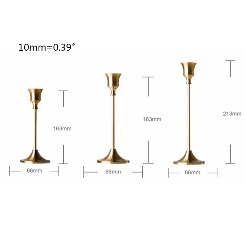 3pcs/set Metal Candelabra Candle Holder Wedding Table Centerpieces Stand Candelabrum Desktop Home Decoration