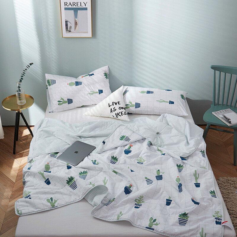 single double summer quilt washed cotton Towel Blankets Soft machine washable air condition quilt Full Queen Sofa Bed Cover: 150x200cm / 25