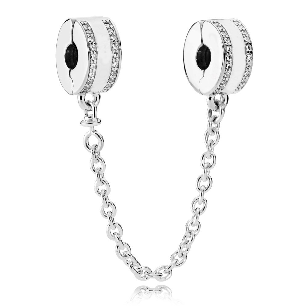 Insignia, fleur de marguerite scintillante, lune et étoiles Arcs d'amour, breloque chaîne de sécurité, perles en argent Sterling 925 idéal pour Bracelet: 15