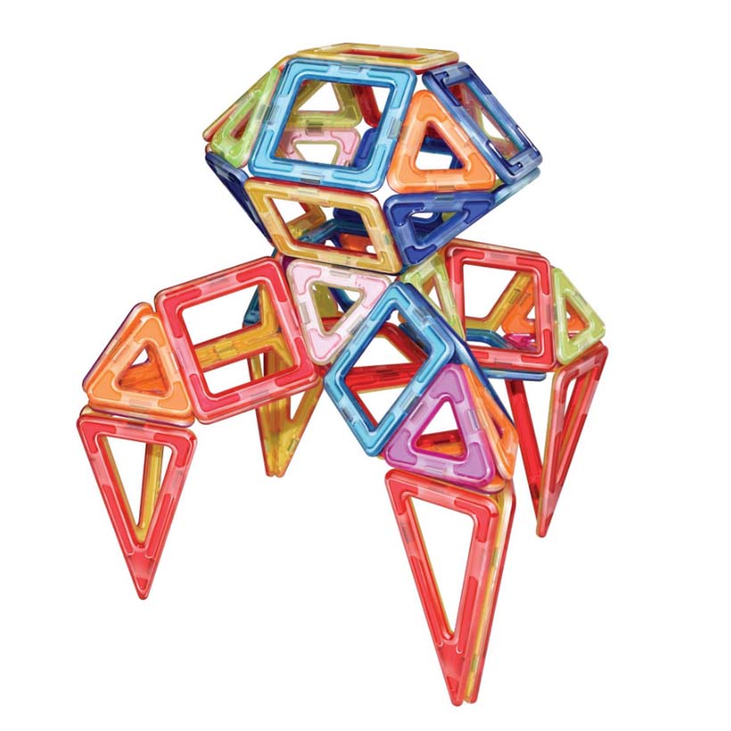 Jokooan Magnetische Bausteine 50 Teile - STEM Lernspielzeug Für Kinder Ab 3 Jahren