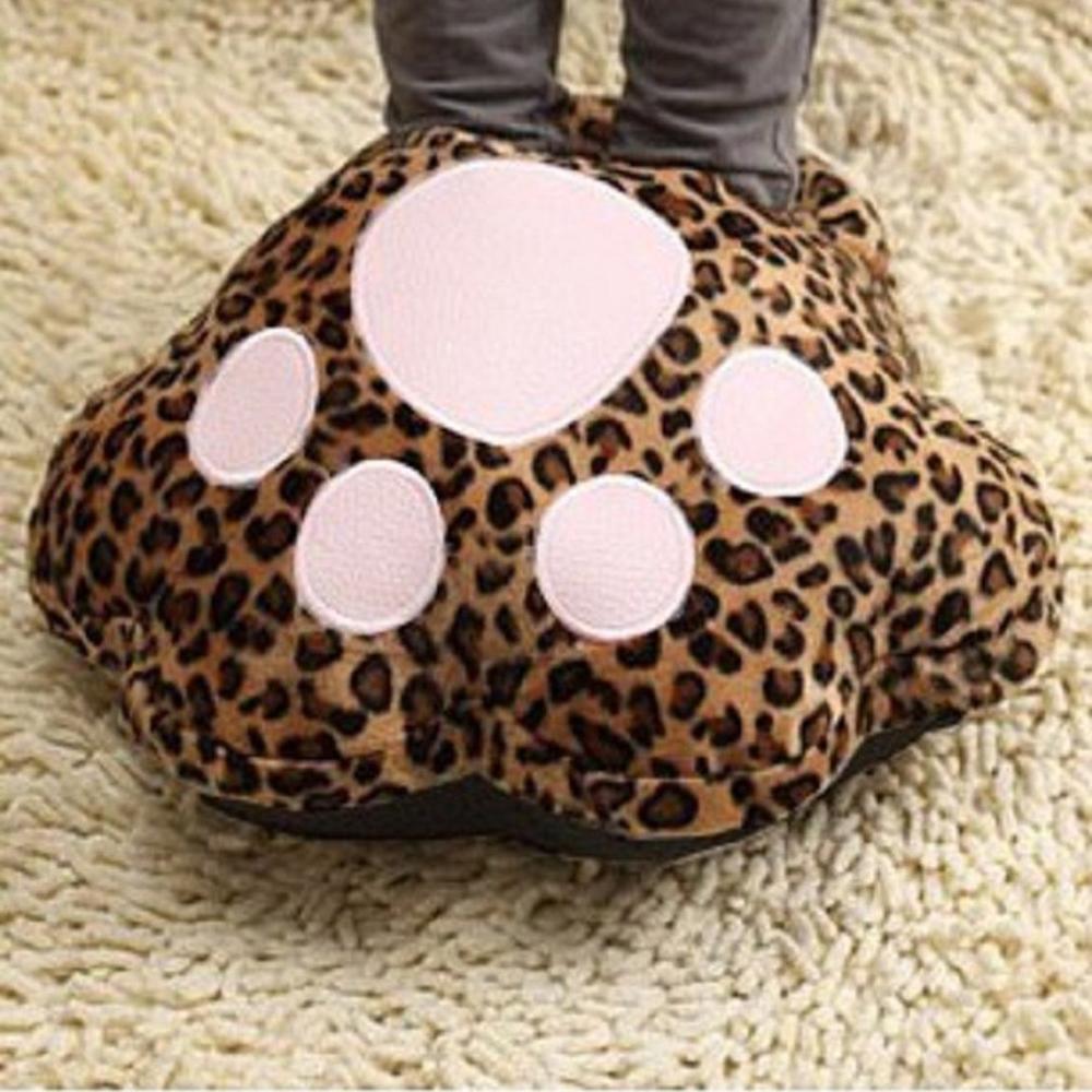 Hausschuhe Damen Winter Lustige Schlappen Cute Warme House Slippers Women Plüsch Schuhe Kawaii Plush Puschen Grau, 36-37