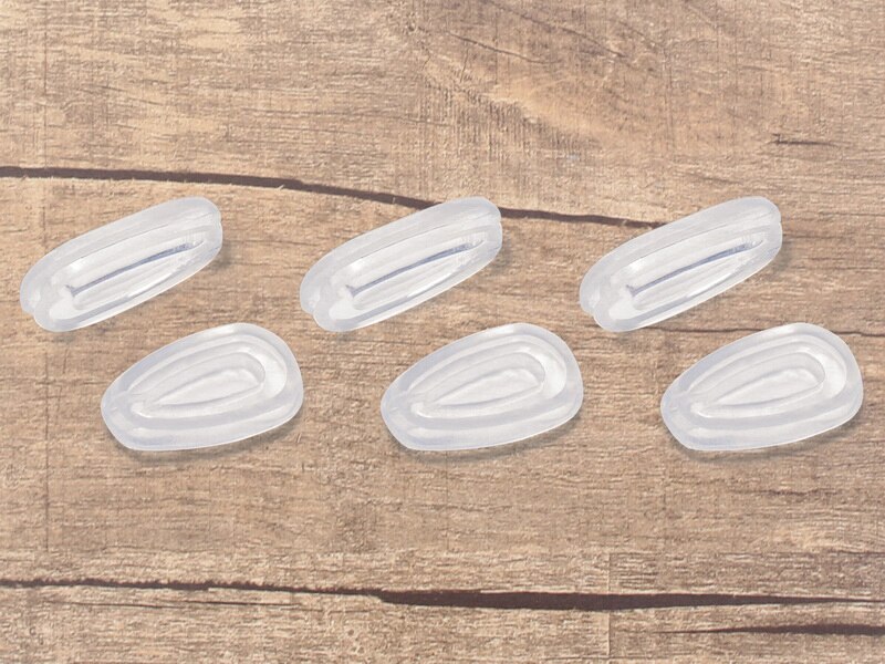 Vervangende transparante neuspads van vonxyz voor oakley titanium crosshair  oo6014 montuurvarianten: 3 paar