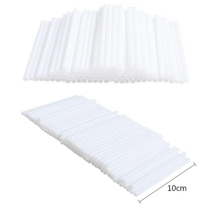 100pcs PP lollipop plastic tube food grade PP material lollipop plastic rod environmental protection lollipop stick 10CM