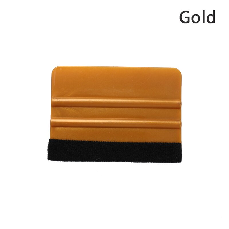 1/2pcs Vinyl Wrap Car Film Install Squeegee Carbon Fiber Wrapping Tool Auto Foil Window Tint Scraper Household Car Cleaning Tool: Gold