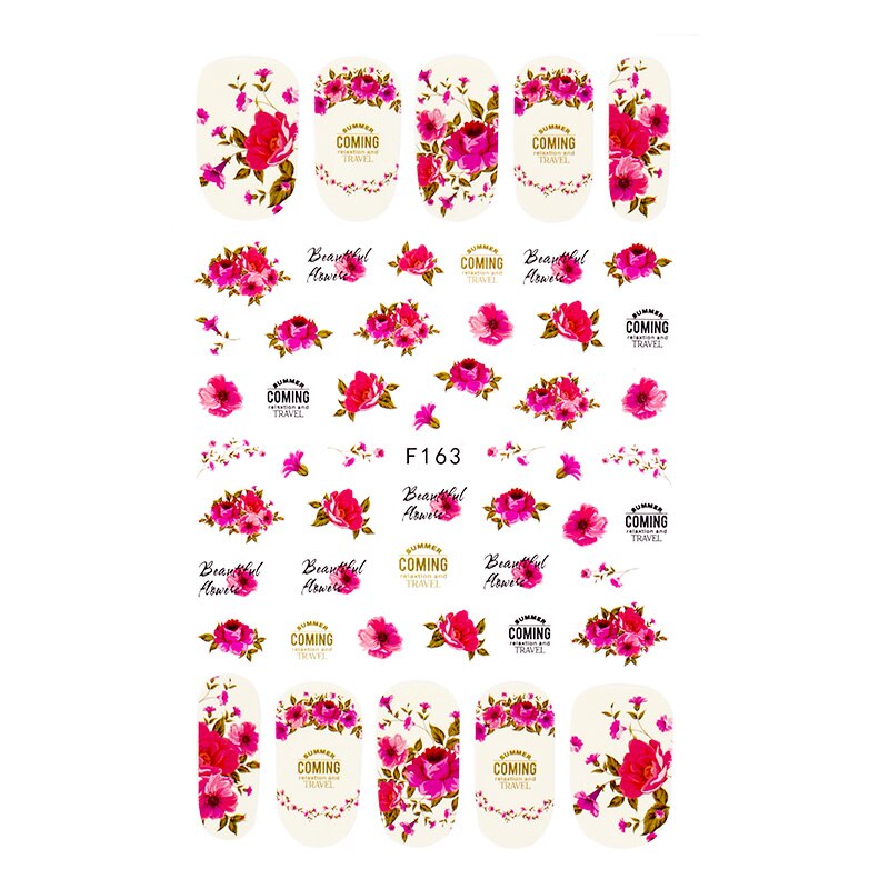 Nail Sticker DIY Retro Personality Pattern Flower Bunny Nail Decoration Sticker Marilyn Monroe Nail Sticker: 9-A140019