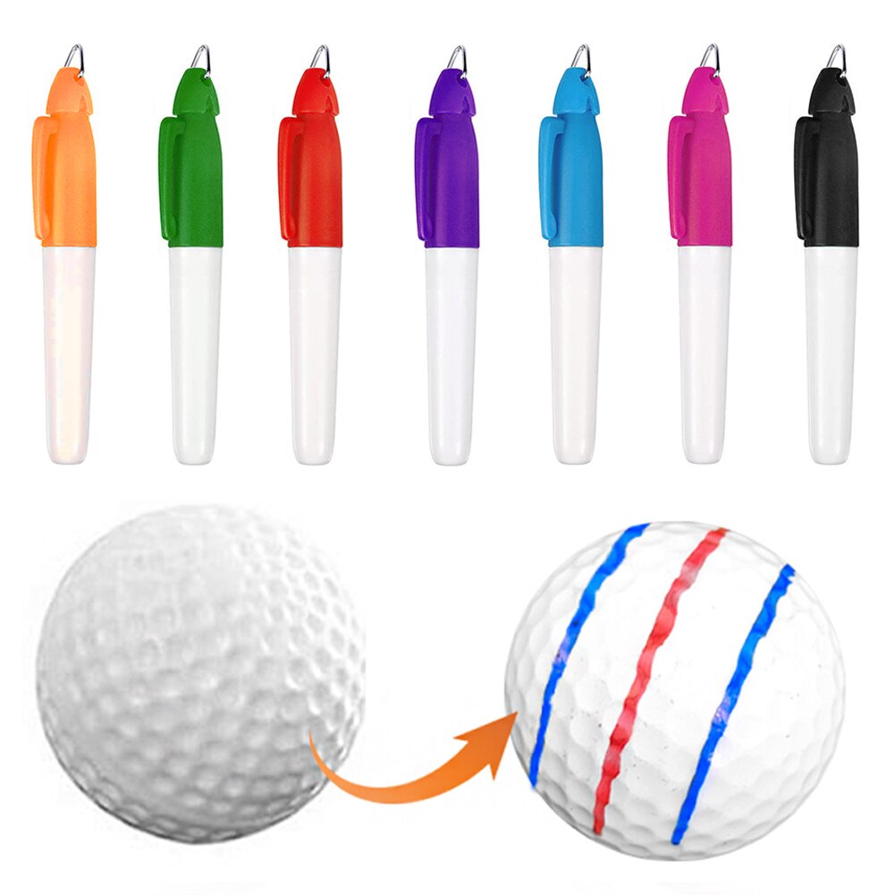 Professionele Golfbal Liner Markers Pen Met Hang Haak Tekening Alignment Marks