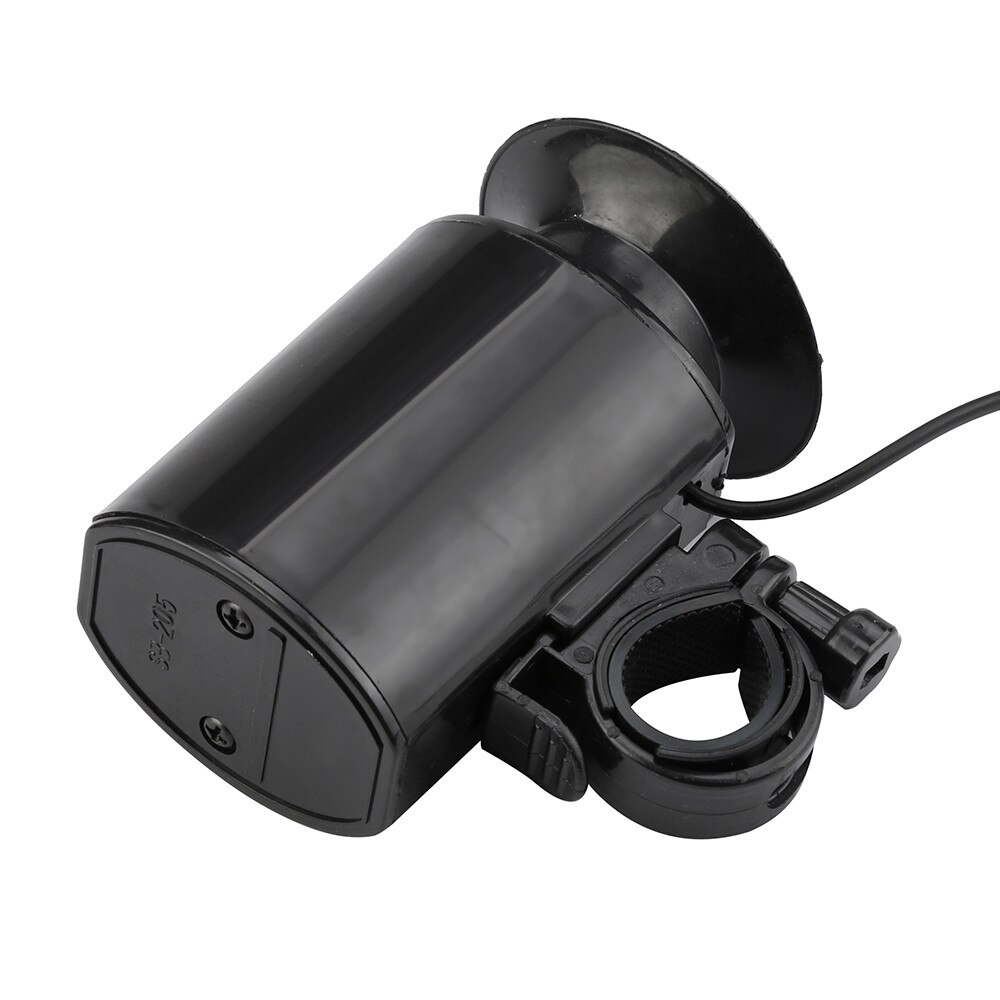 Ultra loud Speaker Black 6 Sounds Alarm Bell Bike Electronic Bicycle Siren Horn waterproof Reinforced with 9V battery plastics