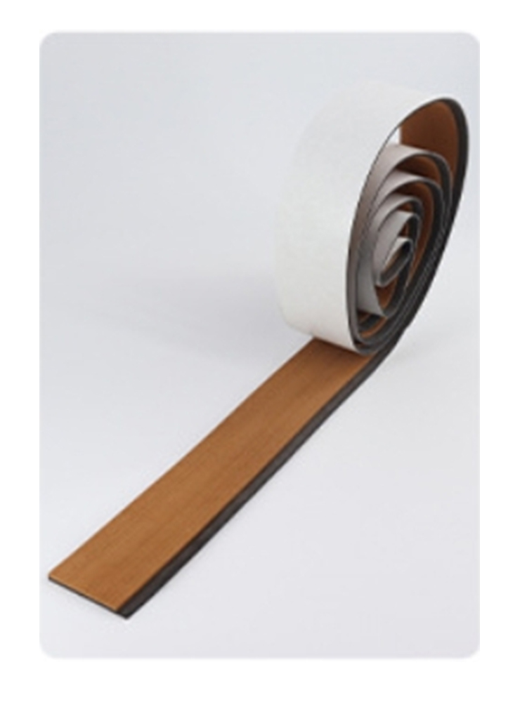 2400*57 mm båtgulv eva-skumdekkplater i imitert teak, marinematte, marinekjølertopper, sklisikker, selvklebende motorbåtstripe: Oransje