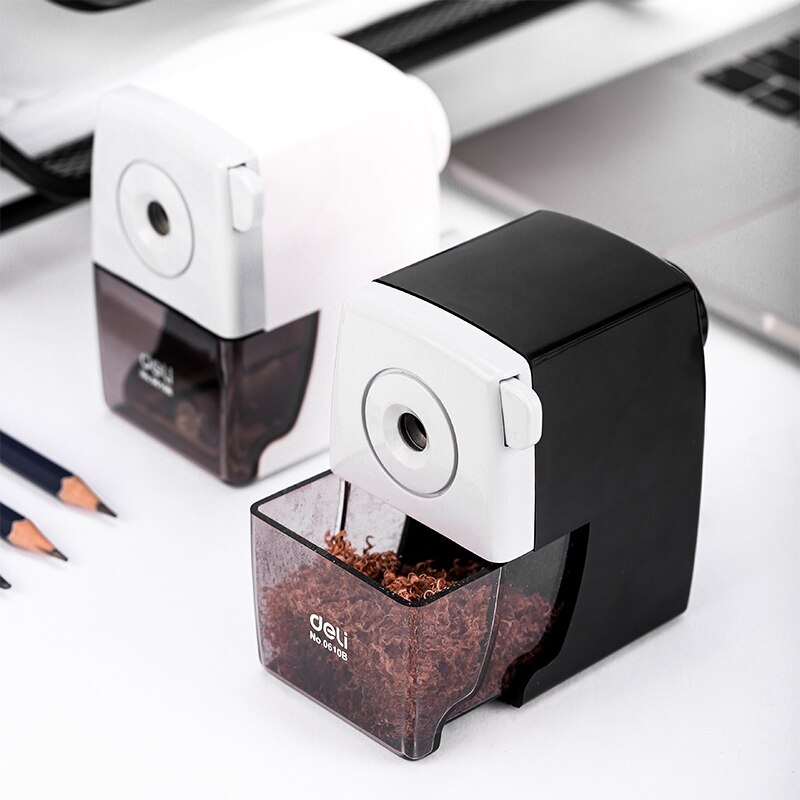 DELI Rotary Pencil Sharpener Machine Pencil Cutter Office Stationery School Hand Crank Pencil Sharpener