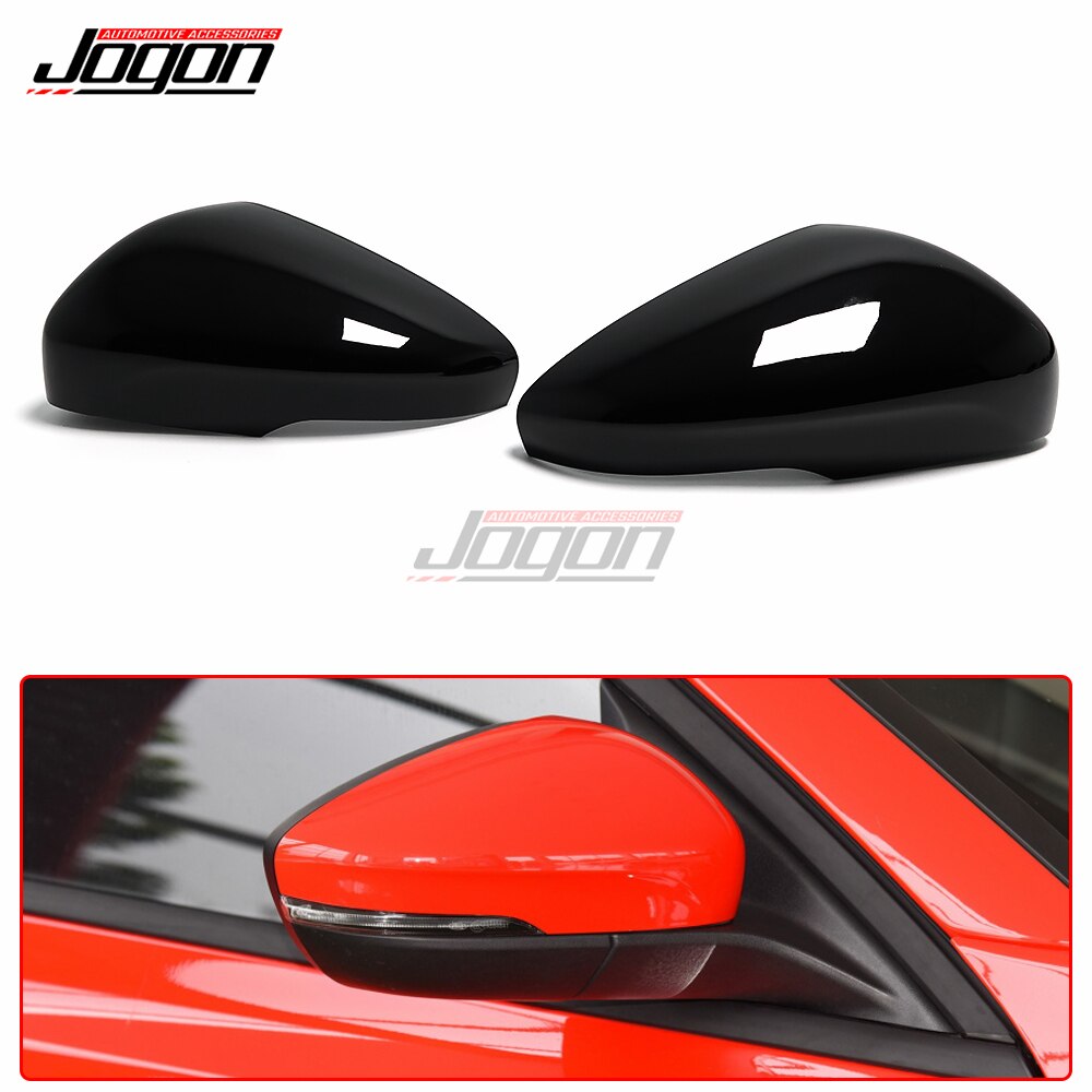 Vervanging Heldere Zwarte Side Wing Achteruitkijkspiegel Caps Cover Voor Ford Focus MK4 Mk Iv C519