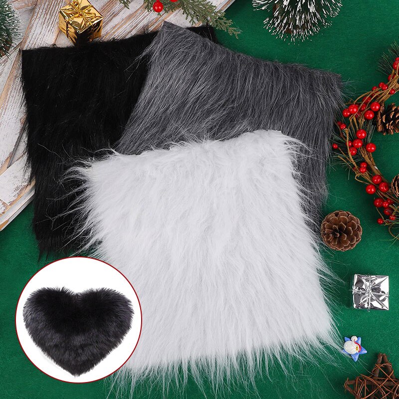 25cm*25cm Soft Artificial Fur Patch Faux Fur Fabric For DIY Handmade Sewing Cloting Costume Chair Cover Patches Decoration