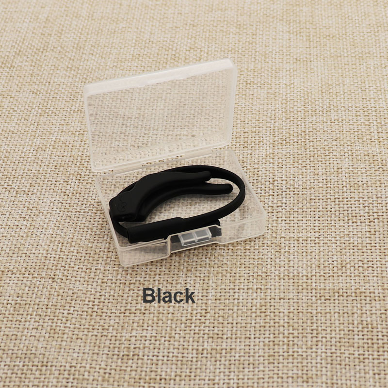 Correas de gafas para niños, funda de goma de silicona para gafas de bebé: Negro