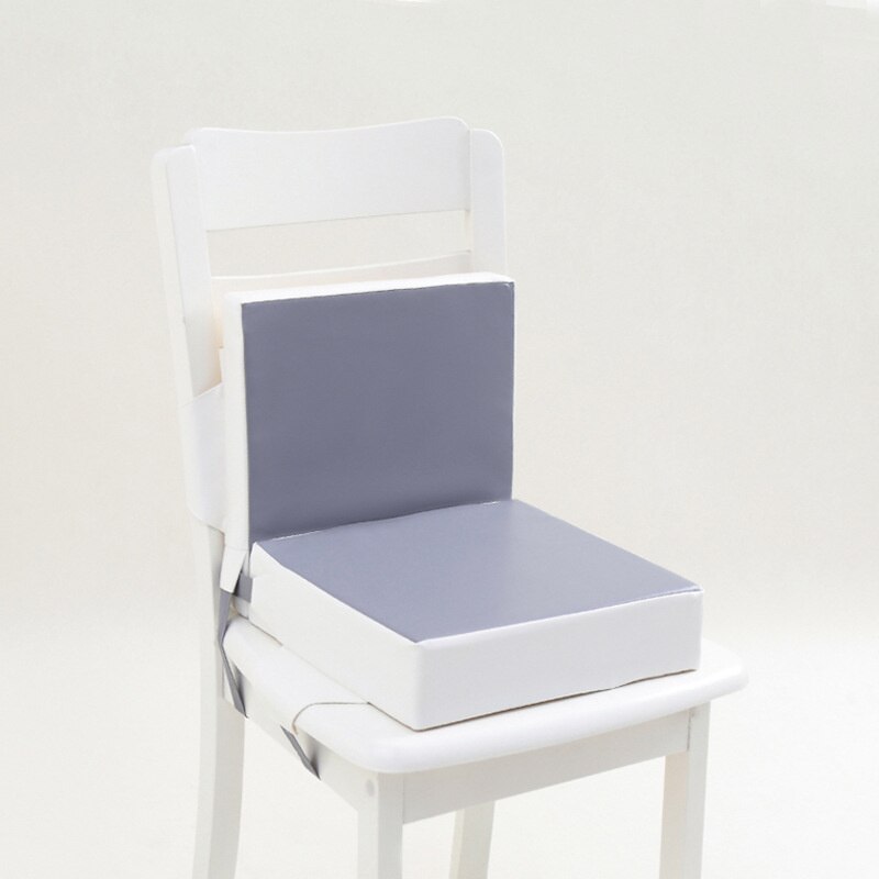 Stuhl Zunehmende Kissen-Baby Kleinkind freundlicher Kleinkind Tragbare Hochstuhl Booster Kissen Waschbar: grau