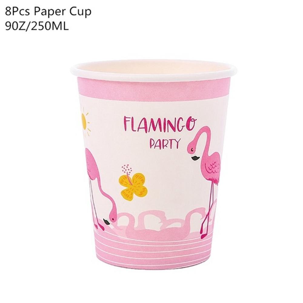 Pink Flamingo Disposable Tableware Tropical Party Summer Girl Birthday Wedding Party Supplies Flamingo Hawaii Hawaiian Party: Fluorescence Yellow