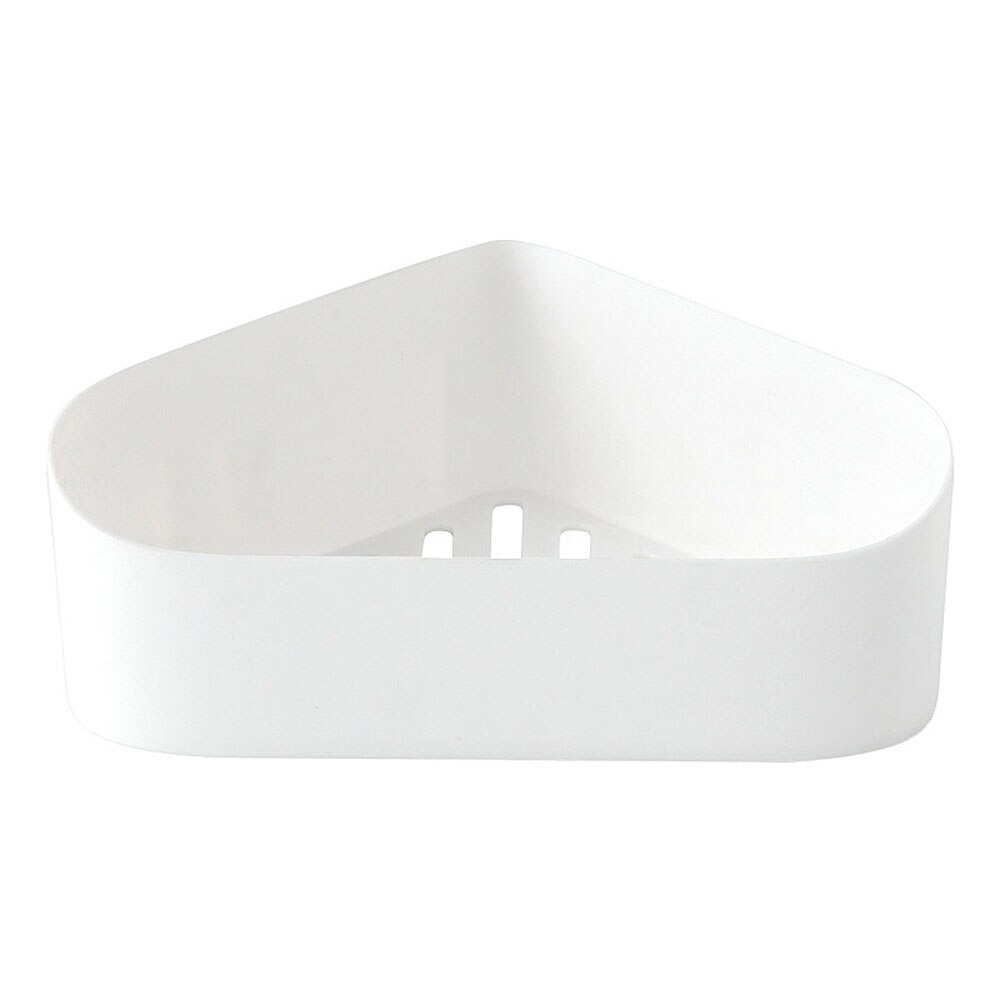 Carrito con estantes para ducha Triangular baño esquina estante de baño soporte de almacenamiento organizador accesorios de baño: Blanco
