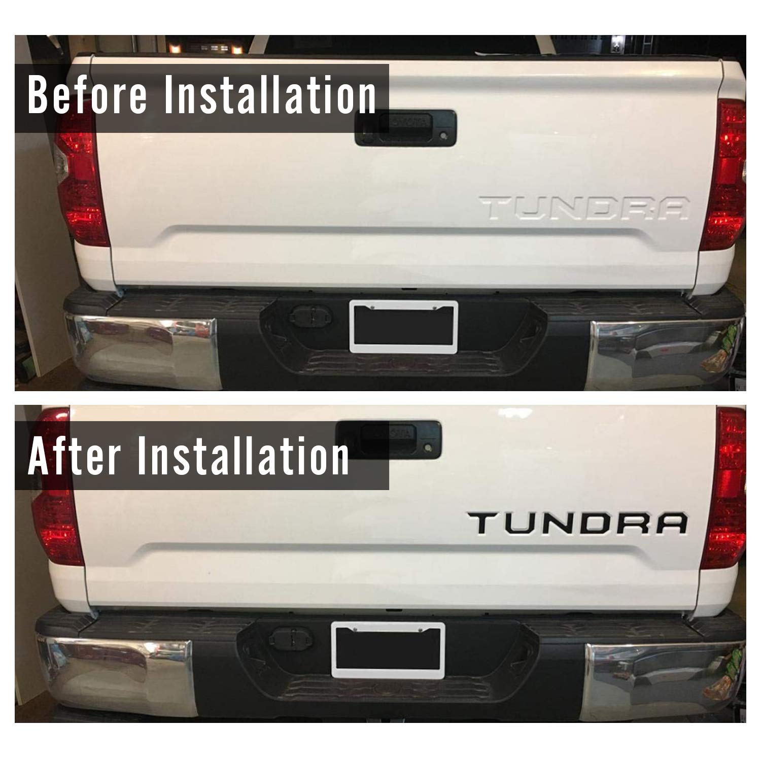 Special 3D Tailgate Insert 3D Metal Letters for Toyota-Tundra - (Not Decal Sticker)