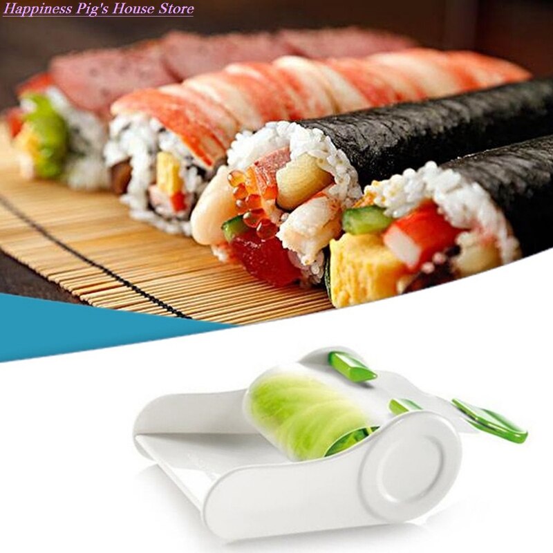 Sushi Maker Handleiding Diy Push Roll Sushi Rolls Rijst Groente Mold Sushi Making Machine Keuken Gemaakt Sushi Tool
