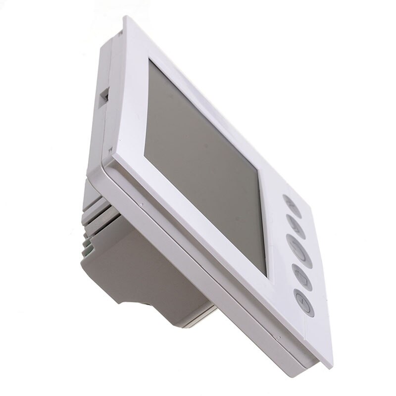 LCD Touch Screen Room Temperature Controller Thermostat Electric Heating Floor Heating Systems White