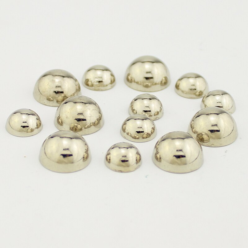 20pcs 11x5mm Silver round studs and spikes for clothes rivets for leather Mushroom Studs Rivet Punk Rock Spike DIY Accesso