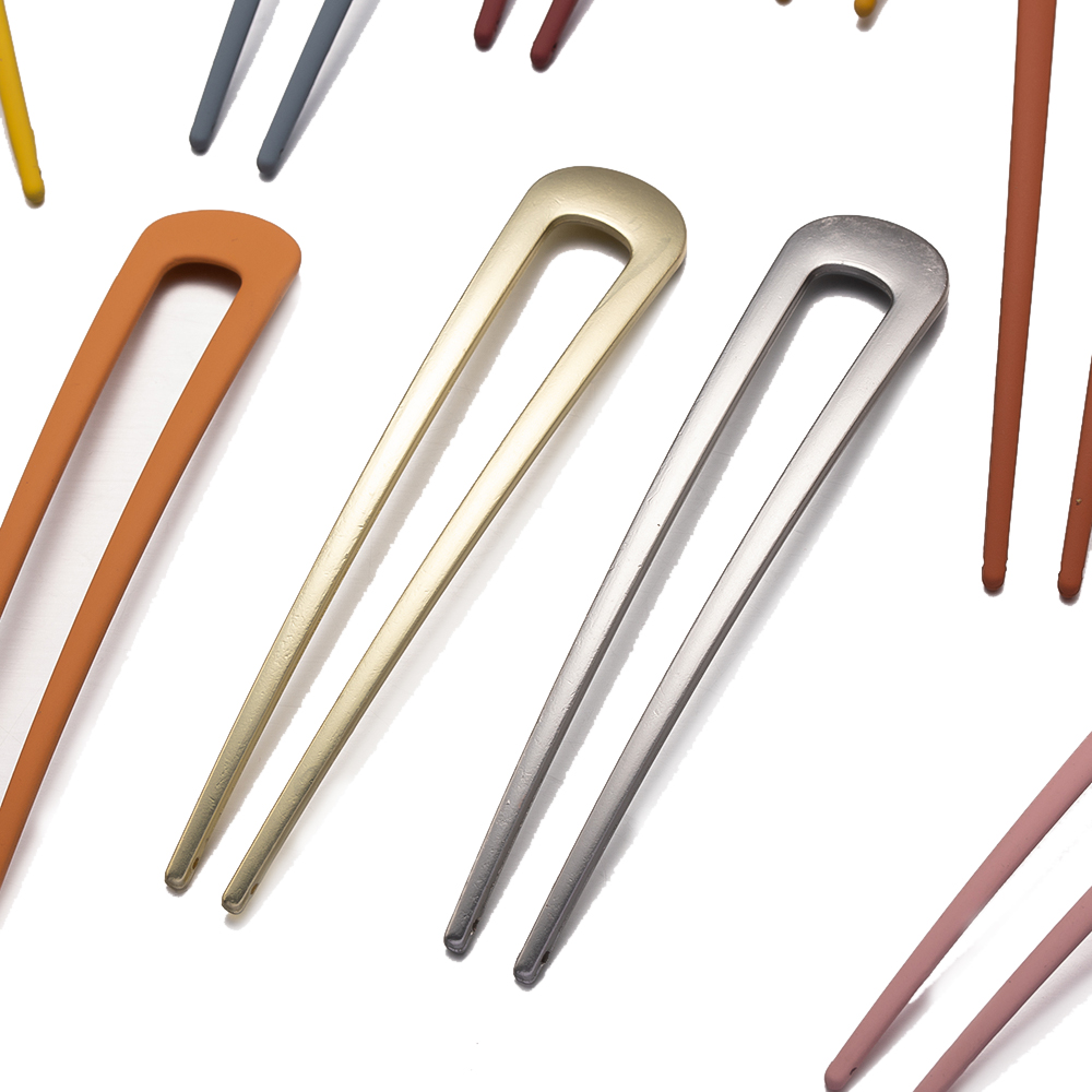 1Pcs 10cm Metal U Shaped Hairpin Hair Stick Pins For Women Girls Hairstyles Holder Simple Jewellery Accessories Supplies Crafts