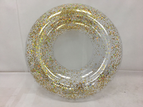 9 kleuren Glitter Zwembad Buis 107 cm Giant Opblaasbare Zwemmen Ring Voor Volwassen Vrouwen Zwembad Float Air Matras Zomer Water speelgoed boia: gold 3