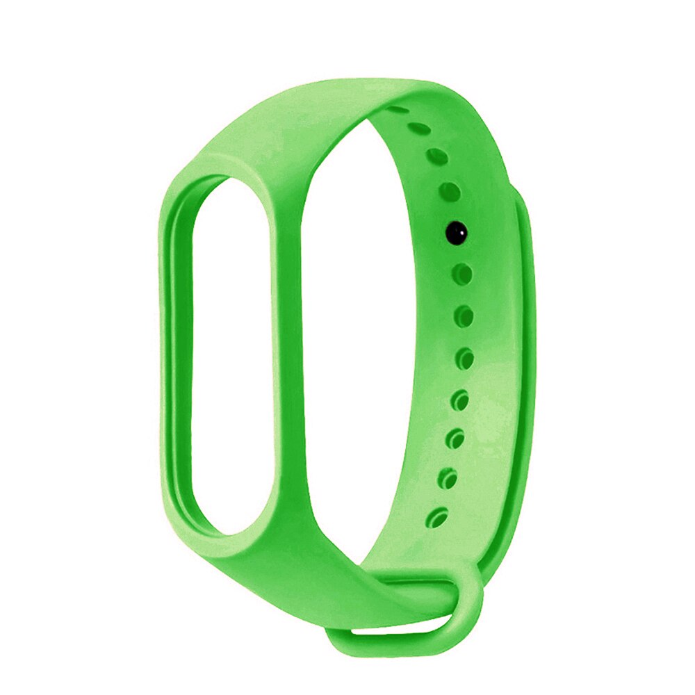 Bracelet For Xiaomi Mi Band 4 3 Strap Silicone Black Wrist Strap For Xiaomi MiBand 3 4 Wriststrap Bracelets Miband M3 M4: Green