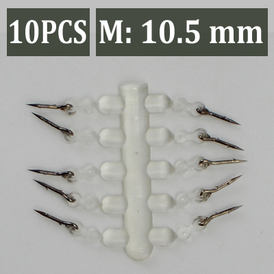 Metallisyötti piikki karppi kalastuskoukku syötti pistoke boilies tappi kirkkaalla kumilla corn ronnie hiukset rig karpin syöttölaitteet: 10 kpl-m